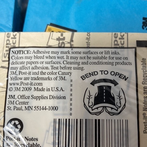 Post It Notes Super Sticky Bright Blue 8 Packs - Picture 6 of 9